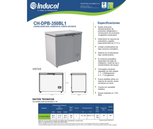 Congelador-Horizontal-Inducol-De-282-Litros-CH-DPB-350BL1-1 Congelador-Horizontal-Inducol-De-282-Litros-CH-DPB-350BL1-1