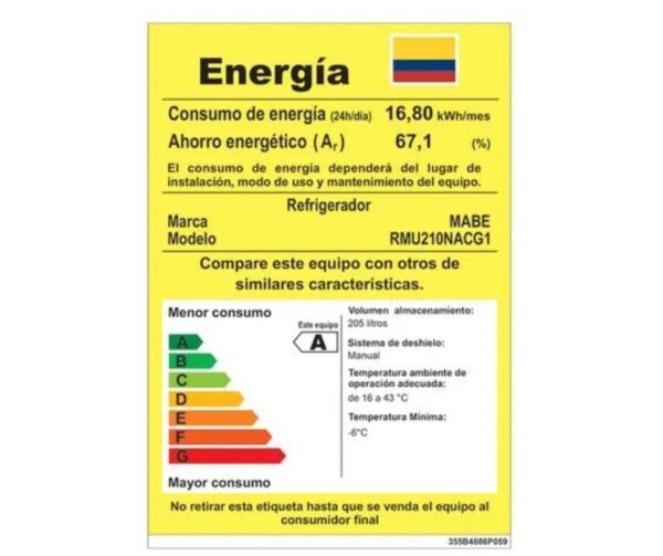 Nevera-Mabe-210-Lt-RMU210NACG1-4 Nevera-Mabe-210-Lt-RMU210NACG1-4